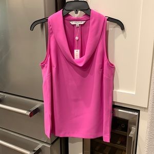 Trina Turk Naples Top in snapdragon pink, size XS